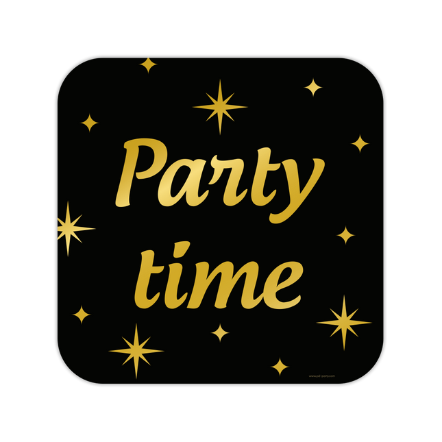 Party time Huldeschild - 50 x 50 cm - Classy