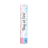 Confetti shooter - 40 cm - gender reveal girl
