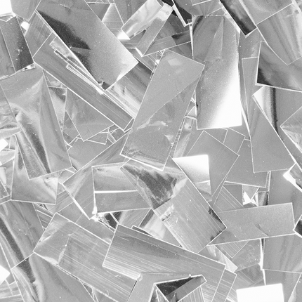 Confetti shooter - 40 cm - zilver