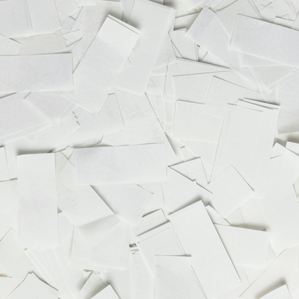 Confetti shooter - 40 cm - wit papier
