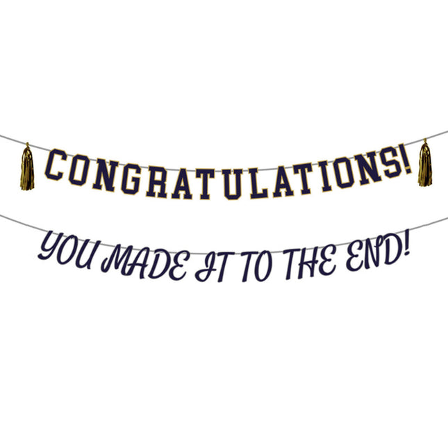 Letterslinger - 2 stuks - 14 x 150 cm - Academic Elegance