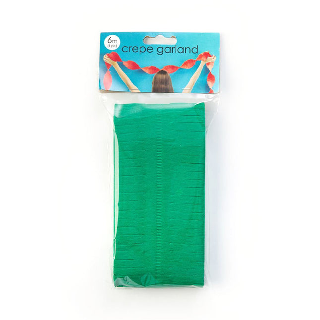 Crêpeslinger - 6 meter - groen