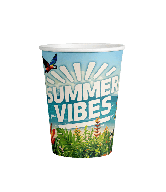 Summer Vibes bekers - 8 stuks