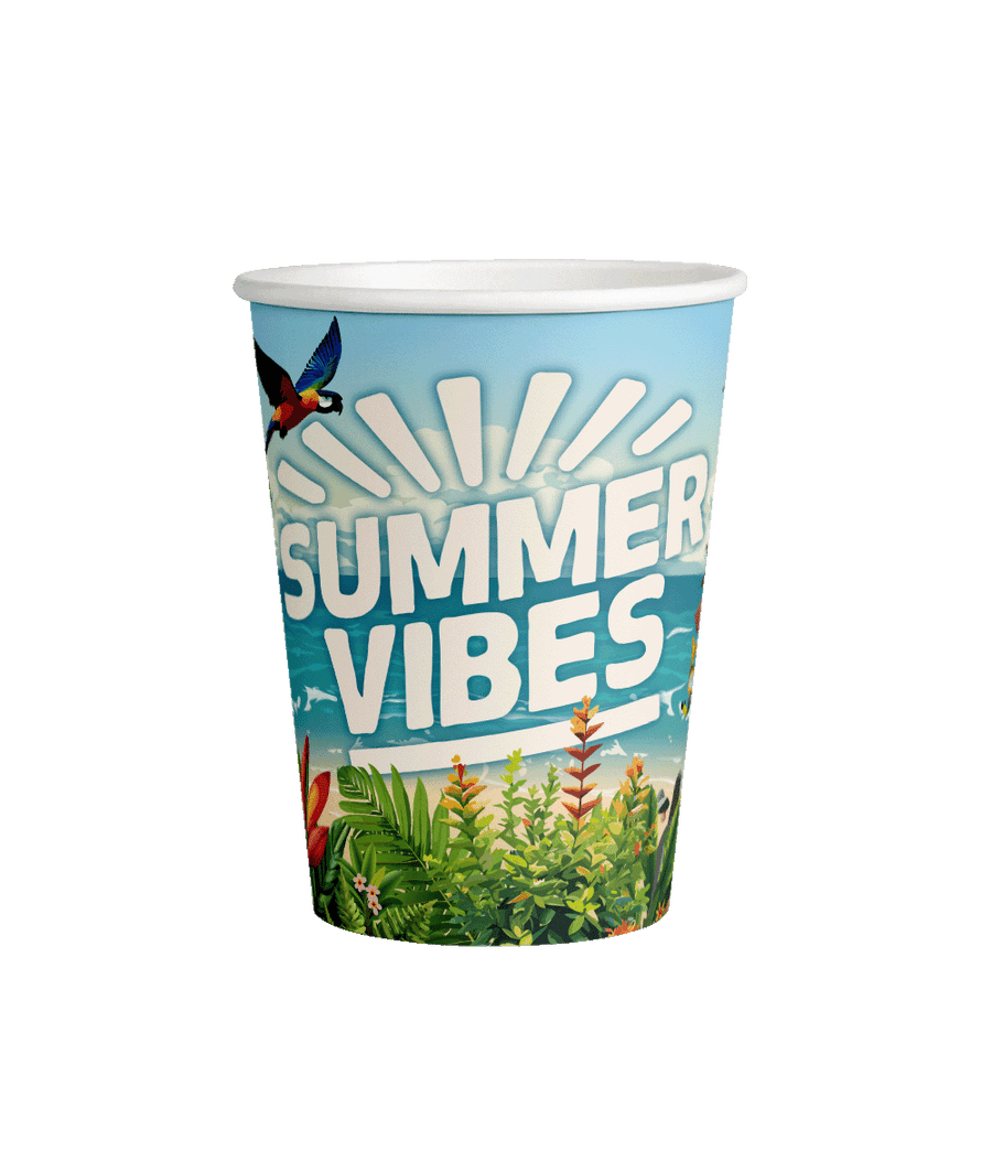 Summer Vibes bekers - 8 stuks