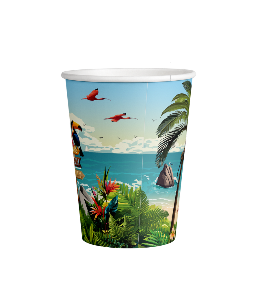 Summer Vibes bekers - 8 stuks