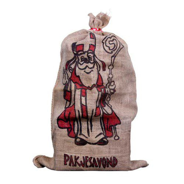 Jute zak van Sinterklaas - 60 x 102 cm