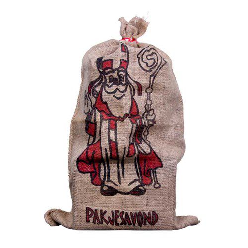Jute zak van Sinterklaas - 60 x 102 cm