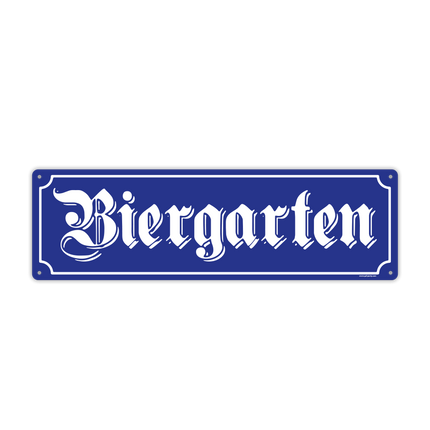 Biergarten decoratiebord