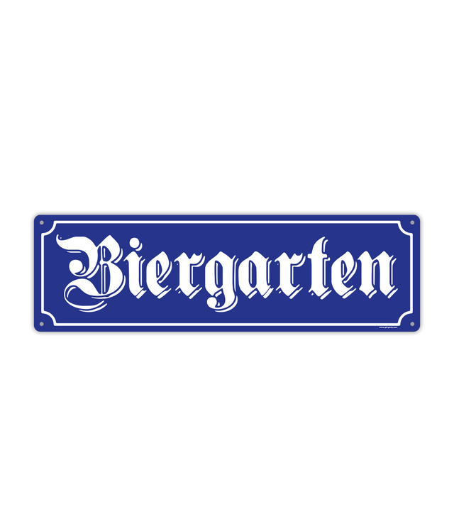 Biergarten decoratiebord