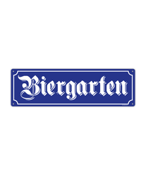 Biergarten decoratiebord