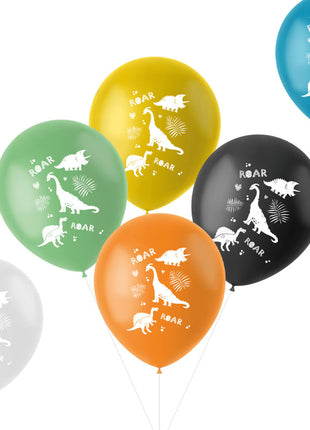 Dino Balloons - 6 pieces - 33 cm - ROAR