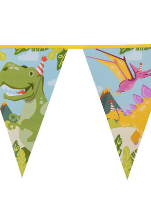 Dino-Flaggenlinie – 6 Meter – 30 x 20 cm – Party