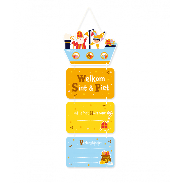 Sinterklaas deur decoratie