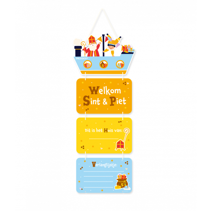 Sinterklaas deur decoratie