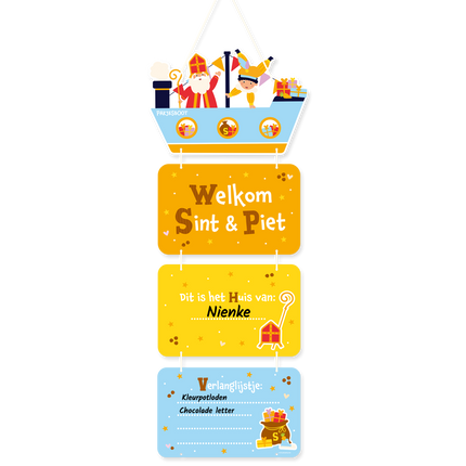 Sinterklaas deur decoratie