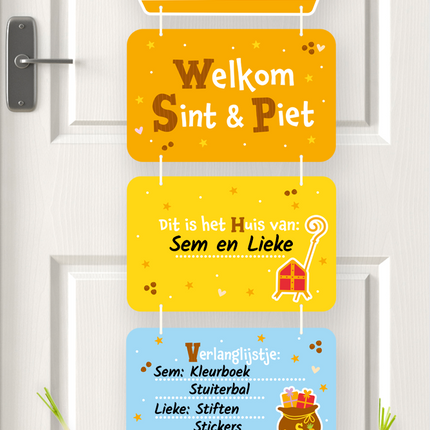 Sinterklaas deur decoratie