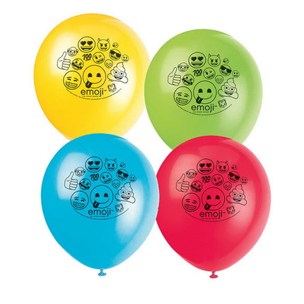 Emoji ballonnen - 8 stuks - 30 cm