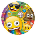 Emoji papieren bordjes - 8 stuks - 23 cm