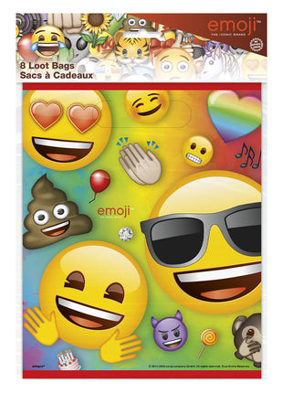 Emoji party bags - 8 pieces