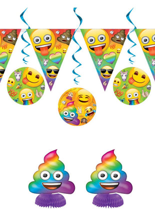 Emoji decoration set 7 pieces