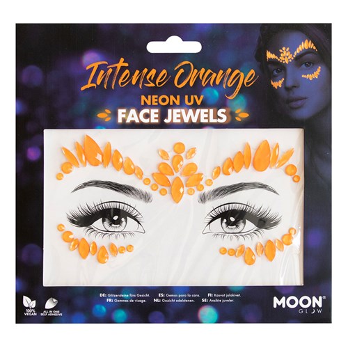 Gezichtsjuwelen Intense NEON oranje