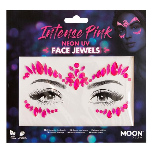 Gezichtsjuwelen Intense NEON roze
