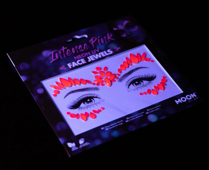 Gezichtsjuwelen Intense NEON roze