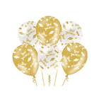 You did it Ballonnen - 6 stuks - 30 cm - goud en wit