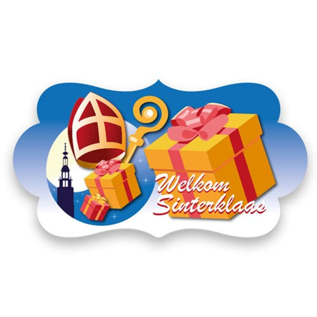 Welkom Sinterklaas - Feestbord - 42 x 22 cm