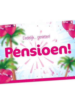 Greeting card 'Pension' - Describable yourself