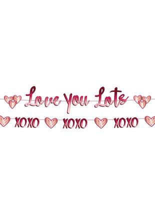 Letter banners 'Love You Lots' - 2 pieces