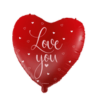 Folieballon hart - Love You - 46 cm