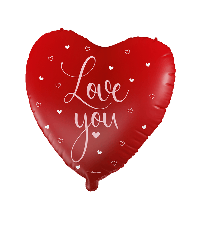 Folieballon hart - Love You - 46 cm