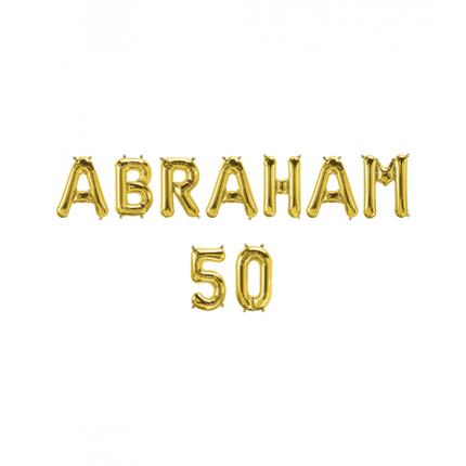 Abraham 50 Folieballon - 40 cm