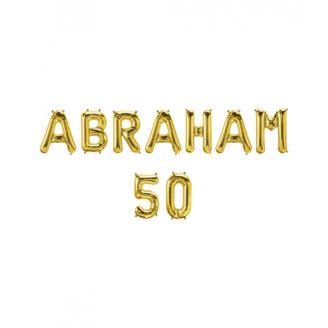 Abraham 50 Folieballon - 40 cm