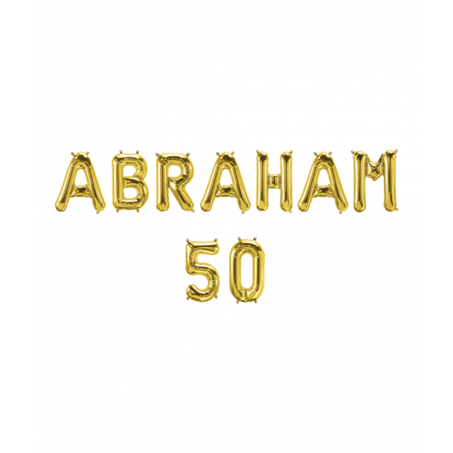 Abraham 50 Folieballon - 40 cm