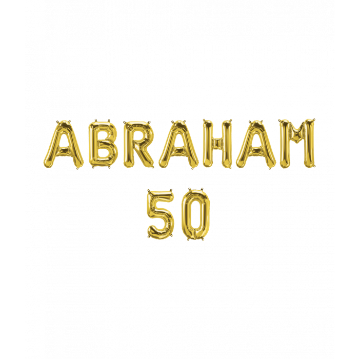 Abraham 50 Folieballon - 40 cm