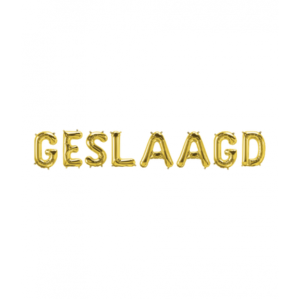 Geslaagd Folieballon - 40 cm - goud