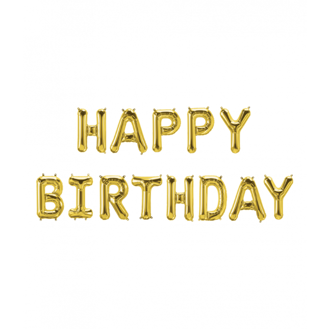 Happy Birthday Folieballon - 40 cm