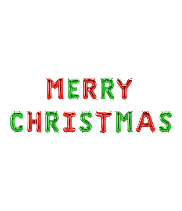 Merry Christmas folieballon - 40 cm