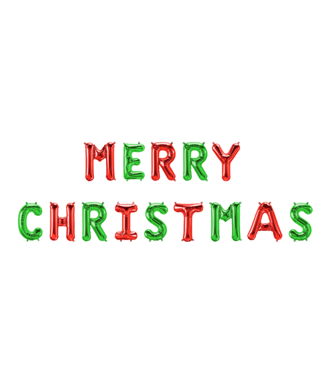 Merry Christmas folieballon - 40 cm