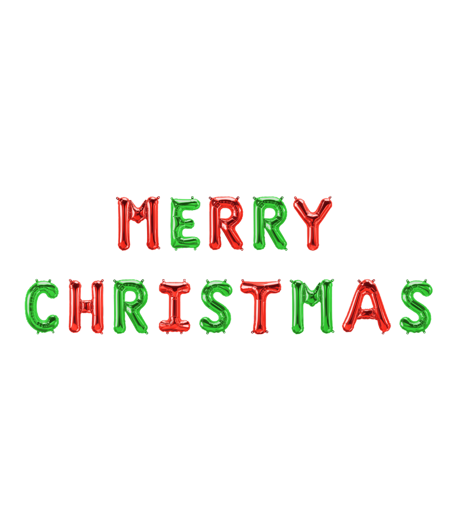 Merry Christmas folieballon - 40 cm