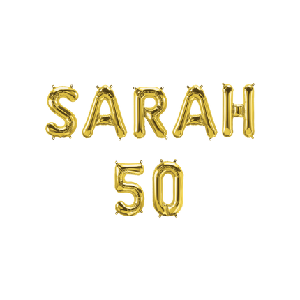 Sarah 50 - Folieballon - 40 cm