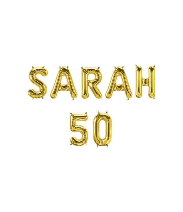 Sarah 50 - Folieballon - 40 cm