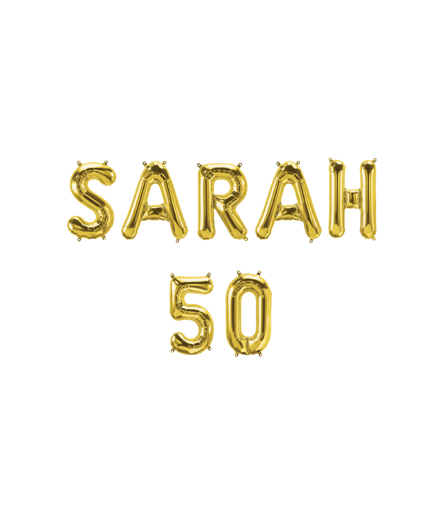 Sarah 50 - Folieballon - 40 cm