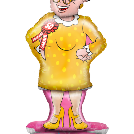 Folieballon Sarah pop - 90 cm