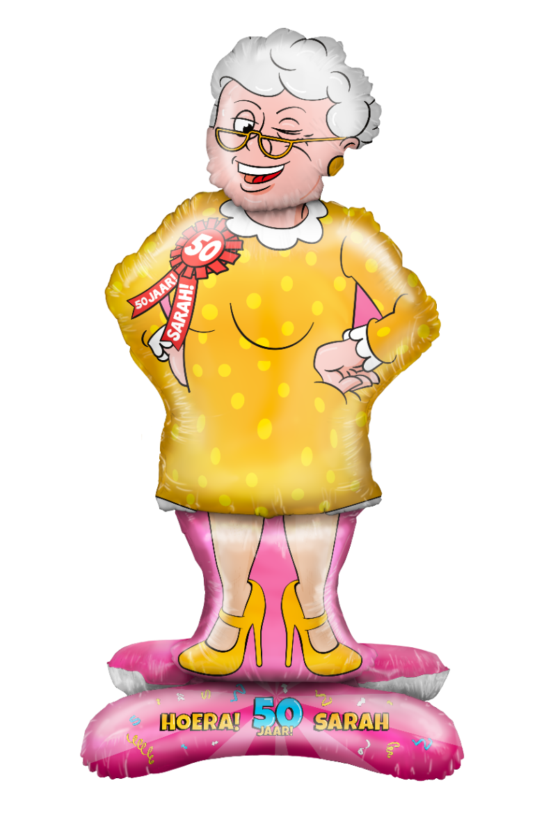 Folieballon Sarah pop - 90 cm