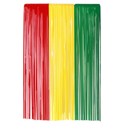 Deurgordijn PVC - rood/geel/groen - 90 x 180 cm - Brandvertragend