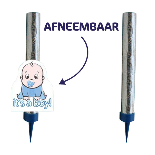 Gender reveal fontein - it's a Boy