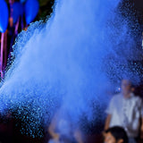 Poeder gender reveal blauw